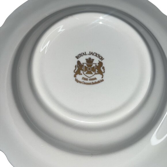 Vintage Royal Jackson Sandra Fine China Platter and Bowl Set of 8 Pieces - Picture 7 of 7